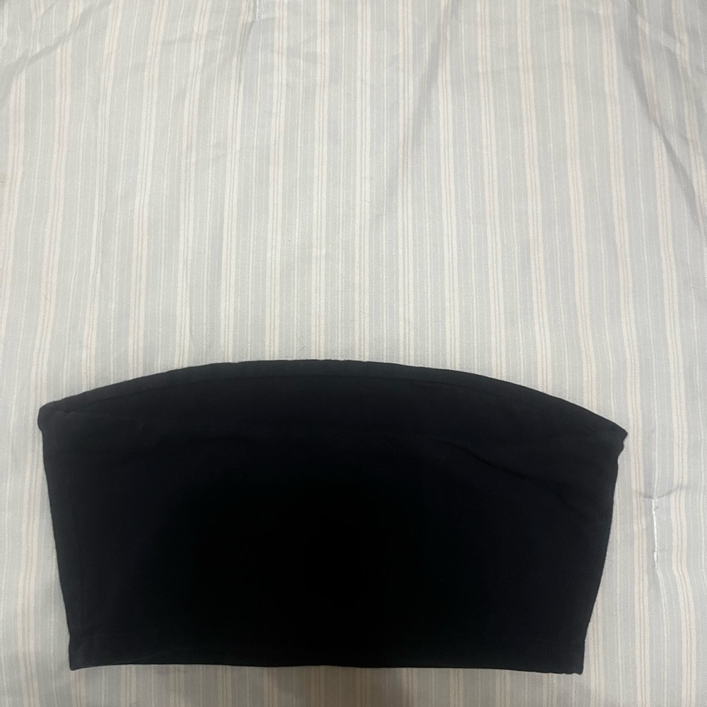 Navy Strapless Tube Top